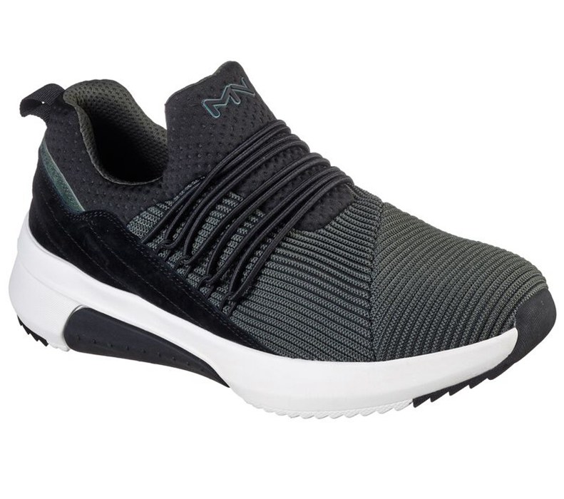 Skechers Herr Olivgröna Slip On - Modern Jogger 2.0 - Hellems - Sverige (KUPYR-6197)